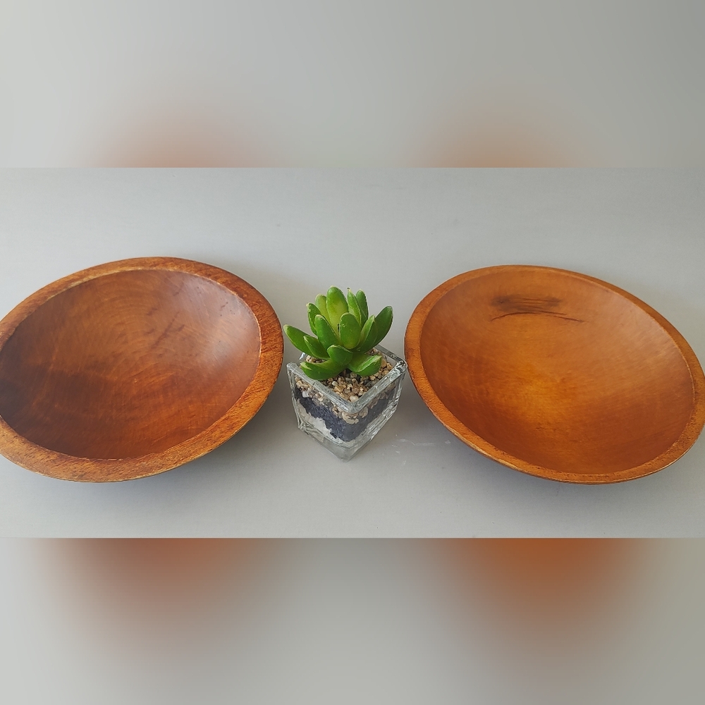 Vintage bowl set 2 Pieces Color Maple Small   See Pictures For Condition